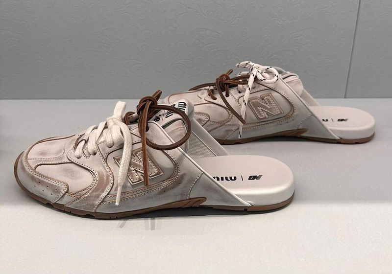 Ecru New Balance X Miu Miu 530 Sl Suede Sneakers | Miu Miu